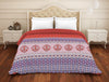 Ornate Red 100% Cotton Shell Double Quilt - Atrium Plus By Spaces