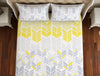 Geometric Yellow 100% Cotton King Fitted Sheet - Atrium Plus Ecom By Spaces