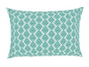 Floral Teal - Blue 100% Cotton King Fitted Sheet - Atrium Plus Ecom By Spaces