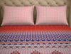 Ornate Red 100% Cotton Large Bedsheet - Atrium Plus Ecom By Spaces