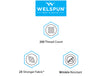 Welspun Wonder-Full Cotton Rich Double Bedsheet-Waterspout