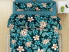 Navy Blue Microfiber Double Bedsheet - Shimmer By Welspun