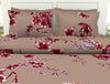 Red-Maroon Microfiber Double Bedsheet - Shimmer By Welspun