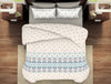Ornate Eggnog - Cream Viscose Cotton Double Bedsheet - Reagalis By Spaces