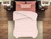 Geometric Pearl Blush - Light Blush 100% Cotton Single Bedsheet - Geostance By Spaces