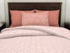 Geometric Pearl Blush - Light Blush 100% Cotton Single Bedsheet - Geostance By Spaces