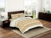 Ornate Alabaster Gleam - Beige 100% Cotton Double Bedsheet - Reagalis By Spaces