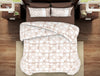 Geometric Madder Brown - Brown 100% Cotton Double Bedsheet - Geostance By Spaces