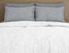 Floral Mirage Grey - Light Grey 100% Cotton Large Bedsheet - Maya By Spaces