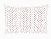 Geometric Fired Brick - Dark Brown 100% Cotton Large Bedsheet - Maya By Spaces