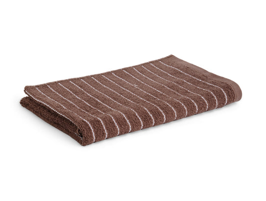 Chocolate - Dark Brown 100% Cotton Bath Towel - 2-In-1 By Welspun
