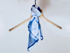 Spun 100% Cotton Handcrafted Scarf -Blue